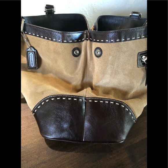 Coach Suede Handbag - Picture 15 of 15